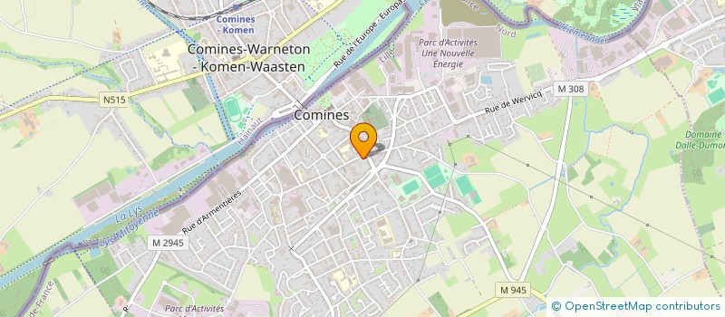 localisation de l'entreprise SCI CHARLES DE GAULLE  COMINES