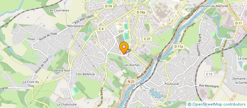 localisation de l'entreprise SCI CHARLES DE GAULLE à ISLE
