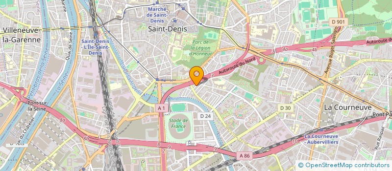 localisation de l'entreprise SCI CHARLES DE GAULLE à SAINT-DENIS