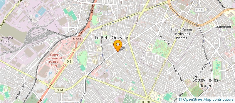 localisation de l'entreprise SCI CHARLES DE GAULLE  LE PETIT-QUEVILLY