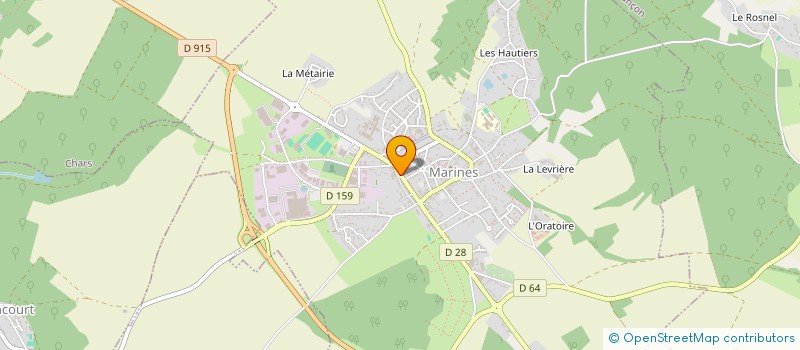 localisation de l'entreprise SCI CHARLES DE GAULLE MARINES  MARINES