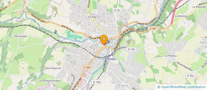 localisation de l'entreprise SCI CHARLES DE GAULLE VOLTAIRE  L'ARBRESLE