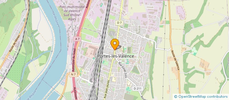 localisation de l'entreprise SCI CHARLES DOUCET  PORTES-LES-VALENCE