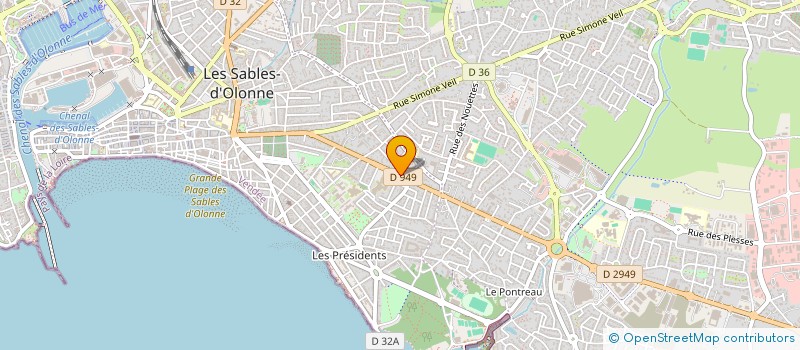 localisation de l'entreprise SCI CHARLES ET EUGENE à LES SABLES D'OLONNE