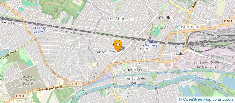 localisation de l'entreprise SCI CHARLES FOURNIER  CHELLES