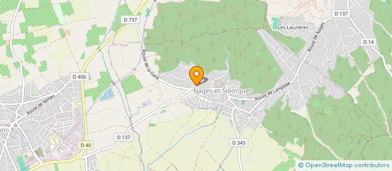 localisation de l'entreprise SCI CHARLES GIDE  NAGES-ET-SOLORGUES