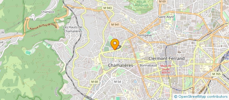 localisation de l'entreprise SCI CHARLES-HENRI  CHAMALIERES