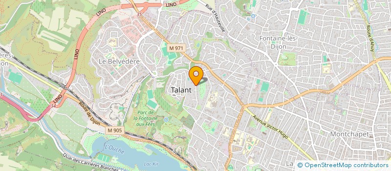 localisation de l'entreprise SCI CHARLES LE TEMERAIRE  TALANT