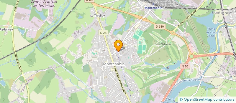 localisation de l'entreprise SCI CHARLES MARIE  MONTCHANIN