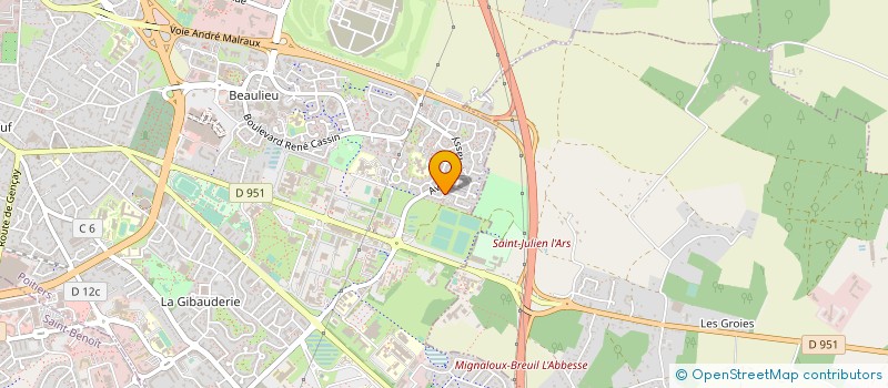 localisation de l'entreprise SCI CHARLES PEPIN  POITIERS