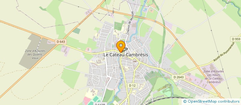 localisation de l'entreprise SCI CHARLES SEYDOUX  LE CATEAU-CAMBRESIS