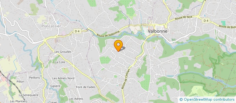 localisation de l'entreprise SCI CHARLES V  VALBONNE