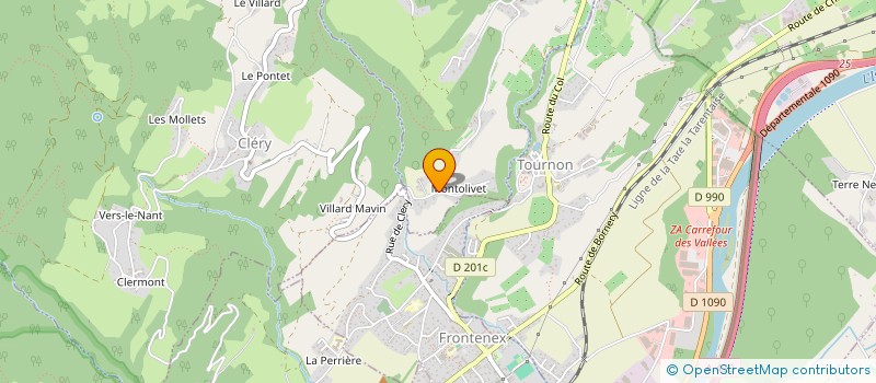 localisation de l'entreprise SCI CHARLET  VERRENS-ARVEY