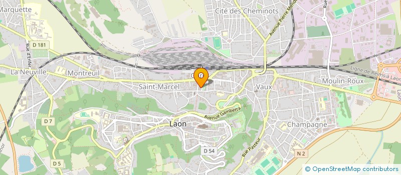 localisation de l'entreprise SCI CHARLEVILLE COURS BRIAND à LAON