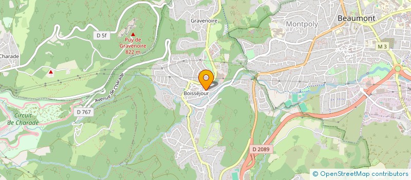 localisation de l'entreprise SCI CHARLI  CEYRAT