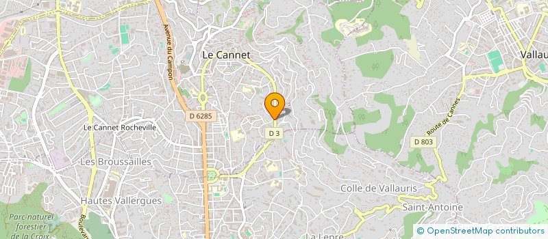 localisation de l'entreprise SCI CHARLIE à LE CANNET