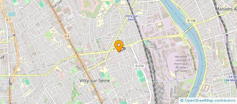 localisation de l'entreprise SCI CHARLIE  VITRY-SUR-SEINE