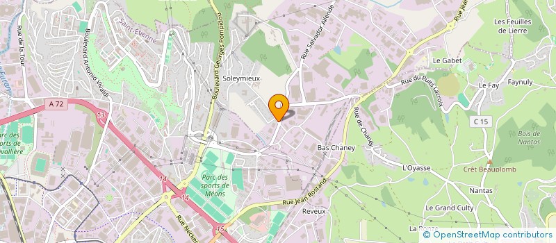 localisation de l'entreprise SCI CHARLIE  LA TALAUDIERE