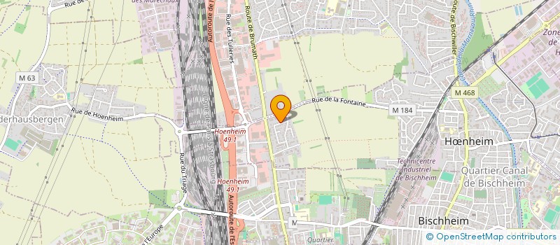 localisation de l'entreprise SCI CHARLIE AND CO  HNHEIM