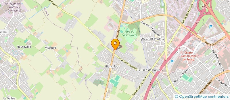 localisation de l'entreprise SCI CHARLIER-WISSOCQ à RONCQ