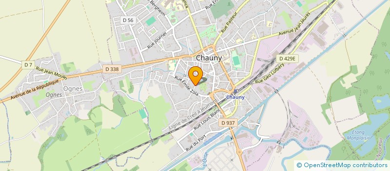 localisation de l'entreprise SCI CHARLIK à CHAUNY