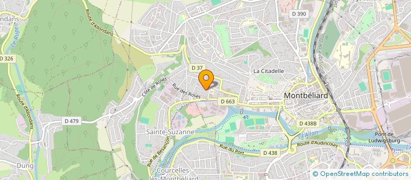 localisation de l'entreprise SCI CHARLINE à MONTBELIARD