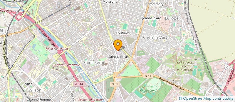 localisation de l'entreprise SCI CHARLINE  REIMS