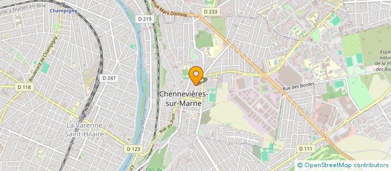 localisation de l'entreprise SCI CHARLINE  CHENNEVIERES-SUR-MARNE