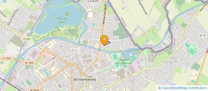 localisation de l'entreprise SCI CHARLINE  ARMENTIERES