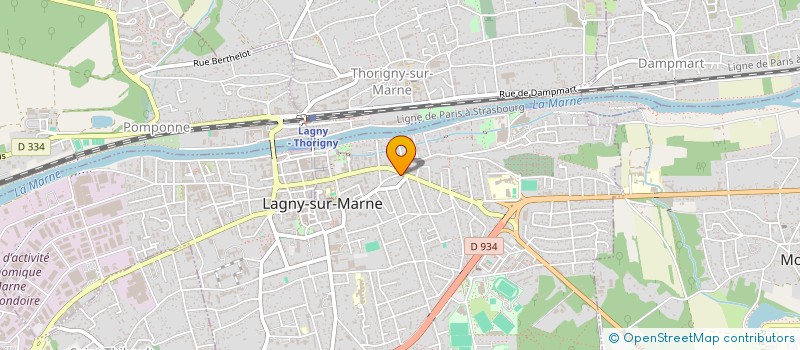 localisation de l'entreprise SCI CHARLISA  LAGNY-SUR-MARNE