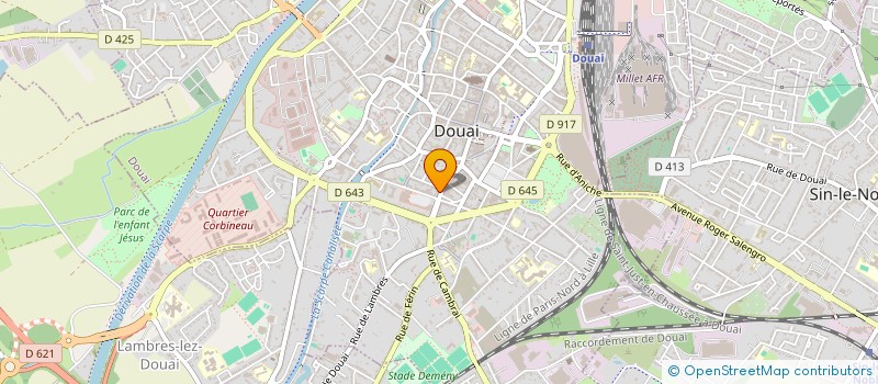 localisation de l'entreprise SCI CHARLISE DE DOUAI à DOUAI
