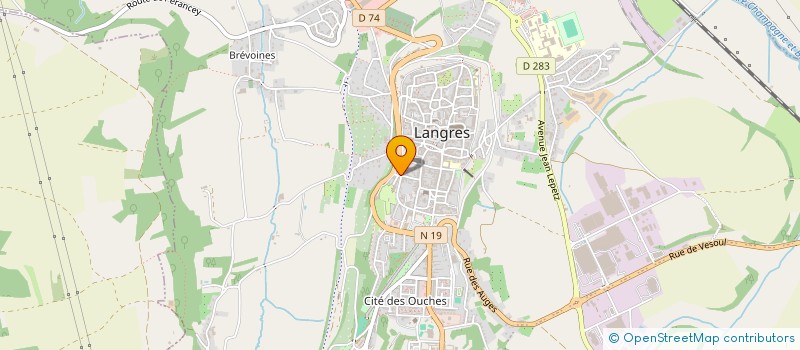 localisation de l'entreprise SCI CHARLIZE à LANGRES