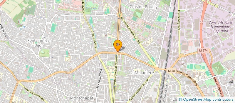 localisation de l'entreprise SCI CHARLOPHIE à DIJON