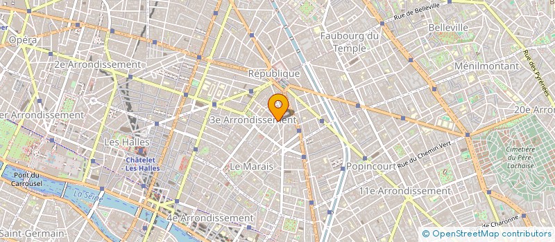 localisation de l'entreprise SCI CHARLOT  PARIS