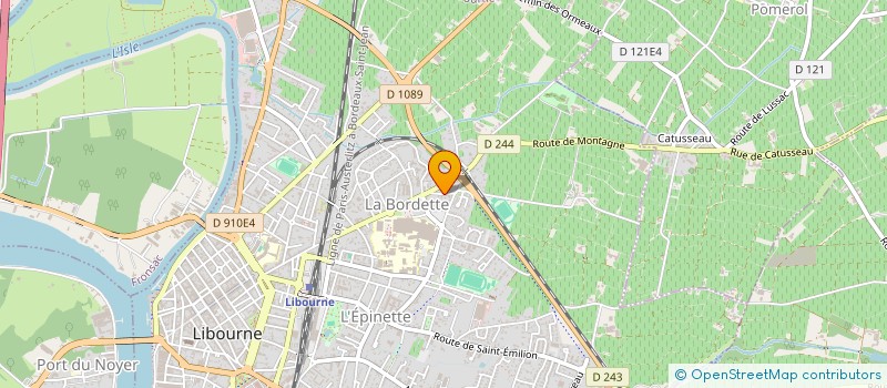 localisation de l'entreprise SCI CHARLOT HITTOS  LIBOURNE