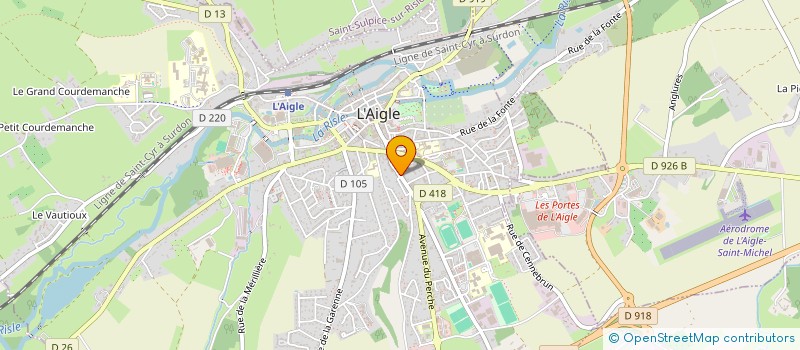 localisation de l'entreprise SCI CHARLOTTE à L'AIGLE