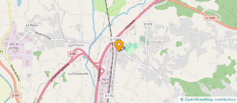 localisation de l'entreprise SCI CHARLOTTE  USSAC