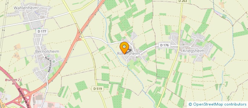 localisation de l'entreprise SCI CHARLOTTE  KRIEGSHEIM