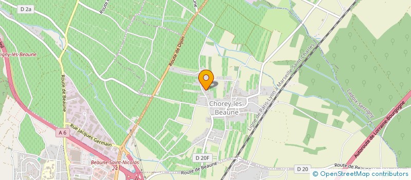 localisation de l'entreprise SCI CHARLOTTE  CHOREY-LES-BEAUNE