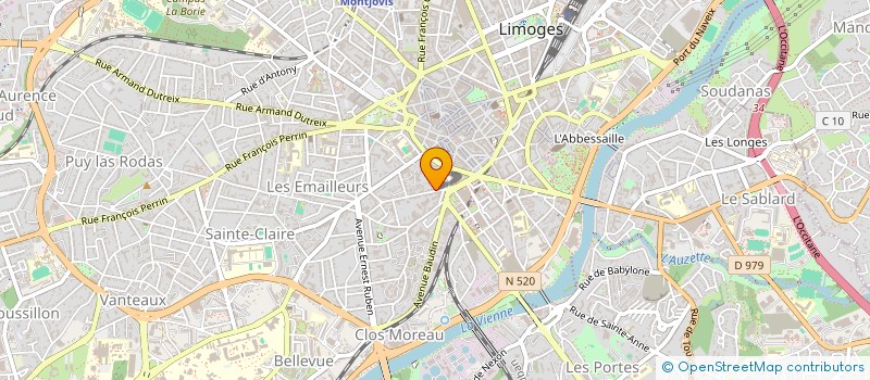localisation de l'entreprise SCI CHARLOTTE à LIMOGES