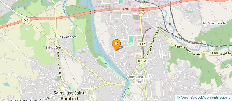 localisation de l'entreprise SCI CHARLOTTE AUX POMMES  SAINT-JUST-SAINT-RAMBERT