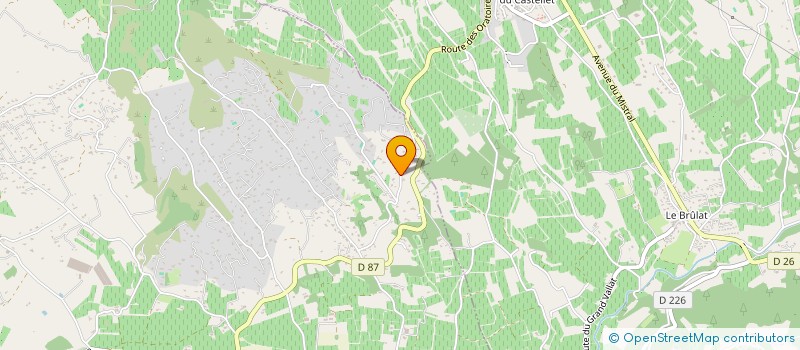 localisation de l'entreprise SCI CHARLOU à LA CADIERE-D'AZUR