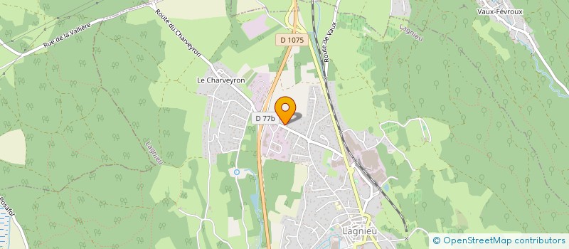 localisation de l'entreprise SCI CHARLY à LAGNIEU