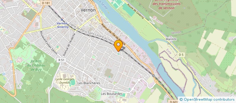 localisation de l'entreprise SCI CHARLY  VERNON