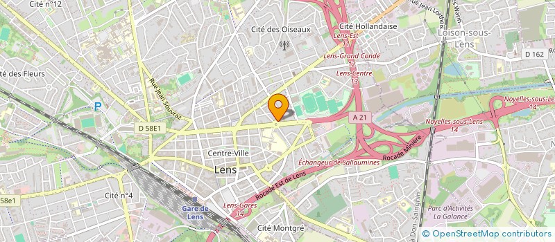 localisation de l'entreprise SCI CHARLY ET LUC  LENS