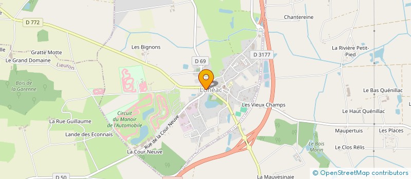 localisation de l'entreprise SCI CHARLYNE  LOHEAC