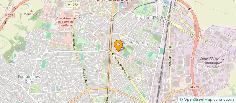 localisation de l'entreprise SCI CHARMAND à DIJON