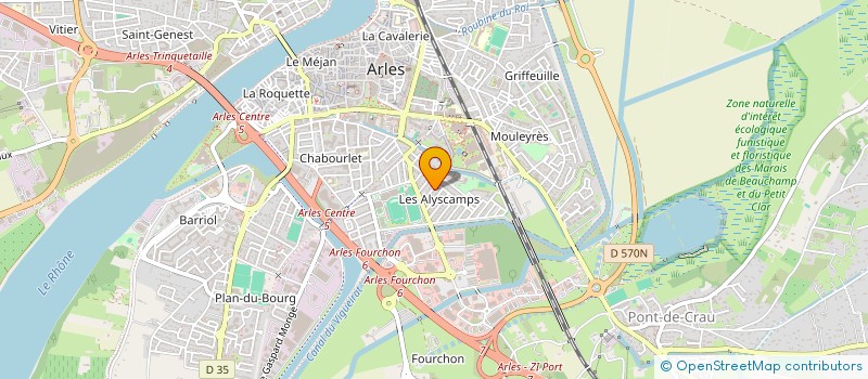 localisation de l'entreprise SCI CHARMASSON à ARLES