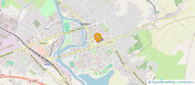 localisation de l'entreprise SCI CHARMAX à SEDAN