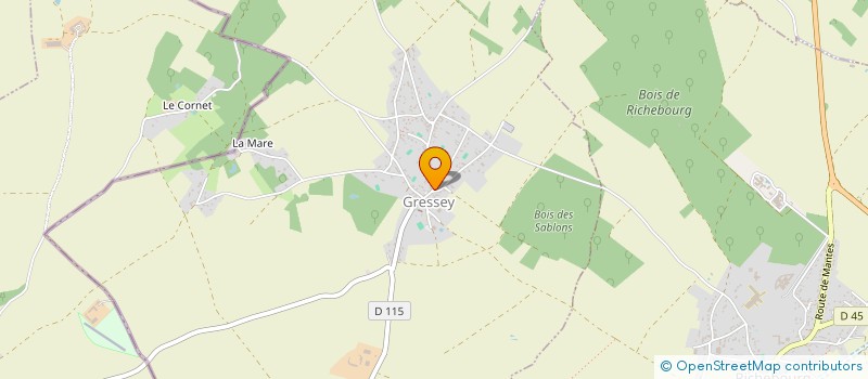 localisation de l'entreprise SCI CHARMAY  GRESSEY